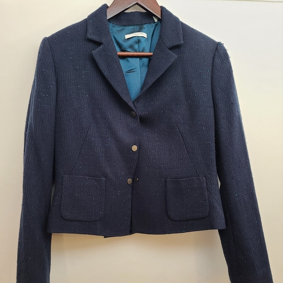 Tahari Navy Blazer - Picture 2 of 6